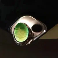 انگشتره نقره و یشم