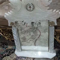 آیینه سنگی ساعت دار عتیقه