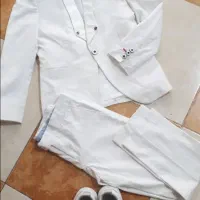 کت و شلوار پسرانه بهمراه کتونی ست و کلی لباس دیگه