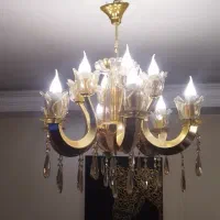 لوستر ۶ شاخه برنج