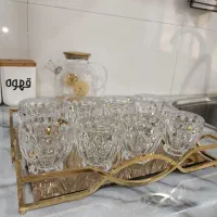 استکان و سینی آیینه ای