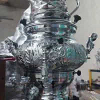 سماور گازی ۸ لیتر قلم ورق برنج نو اکبند