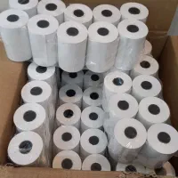 رول حرارتی ۸سانتی فیش پرینتر دورو سفید