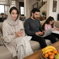 کار درمنزل با گوشی همراه