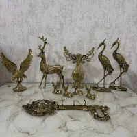 چند عدد دکوری برنجی برنزی