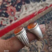 جفت انگشتر عقیق یمن