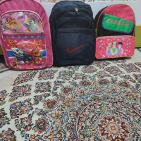 کوله پشتی جاداروبزرگ نونو کوله سبزوصورتی قدیمی نو