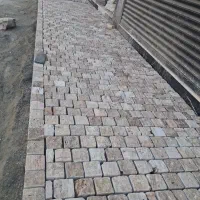 سنگ فرش  کوبیک جهت باغ ویلا فضاسازی ورمپ پارکینگ