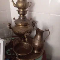 سماور ذغالی برنجی
