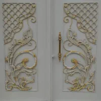 نقاشی ساختمان ، درب های آهنی و چوبی