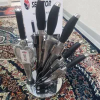 سرویس چاقو آشپزخانه ۹ پارچه نو
