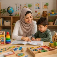 مربی و پرستار کودک در منزل همراه با آموزش