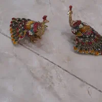 دوعدد طاووس برنزی