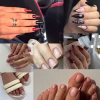(خدمات کاشت ناخن) و ( بافت مو)