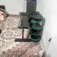 میز پرس سینه و ۷۰کیلو دمبل فقط ۱۰تومن