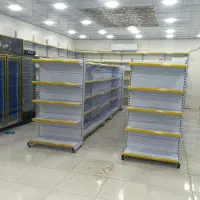 قفسه ترکیبی سفید و زرد
