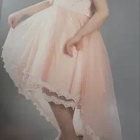 پیراهن دخترانه دنباله دار پرنسسی