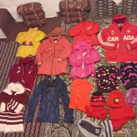 کاپشن دخترانه و پسرانه شلوار کفش و سرهمی و شال وکل