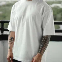 تی شرت مردانه ساده سفید