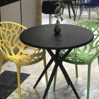 ست میز و صندلی ۴ نفره شاخ و برگی پلاستیکی
