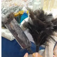 گردگیر با پر طبیعی شتر مرغ