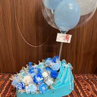 باکس گل و باکس پول شمعی ویژه نوزادی،تولد،هدیه،دختر