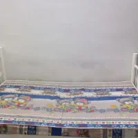 تخت یک نفره فلزی با تشک