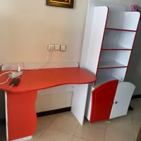 میز کامپیوتر و کتابخانه|کتابخانه، شلف، قفسه‌های دیواری|شاهین‌شهر, شهرک پردیس|دیوار