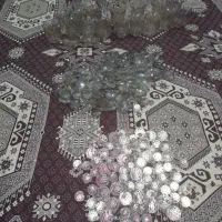 کریستال لاله آویز گوی لوستر
