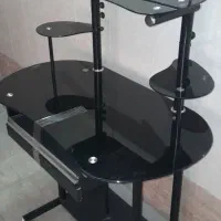 میز کامپیوتر شیشه ای سبک وشیک