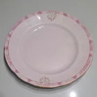 بشقاب چینی قاجاری نقاشی انگلیسی