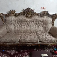 مبل سلطنتی ۹ نفره چوب اصل گردو