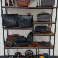 شلف وکتابخانه چوب و فلز