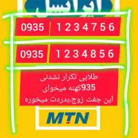خط ایرانسل رند ۹۳۵ سیمکارت  ترتیبی زوج بیلبوردی