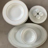 ست ۱۲ نفره سفید طلایی