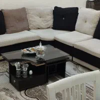 مبلمان با دو عددباکس به همراه میز و عسلی(شرکتی)