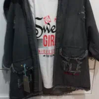 مانتو اسپرت دخترانه نو