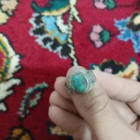 انگشتر مردانه باسنگ فیروزه اصل