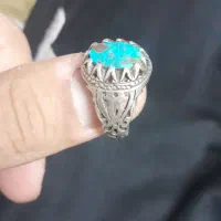 انگشتر فیروزه نقره