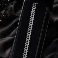 دستبند نقره کارتیر فول نگین