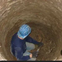 چاه کن. باابزار کامل.بابت چاه آب تماس نگیرید