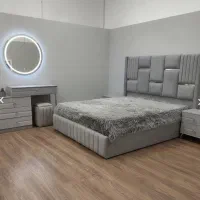 فروش تخت خواب مدرن MDF و پارچه تولید مستقیم