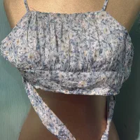 ست شلوارک لی و نیم تنه حریر وارداتی