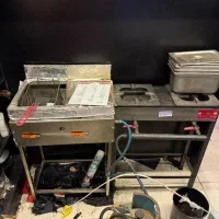 اجاق گاز ایستاده و سرخ کن صنعتی
