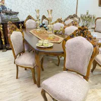 مبل و ناهار خوری آنتیک آمریکایی( چوب راش زیرقیمت)
