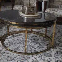 میز جلو مبلی با صفحه سنگ