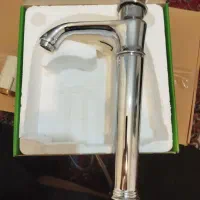 شیر روشویی گلپانیک کروم پایه بلند