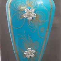 گلدان زیبا فیروزه ای