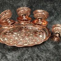 سینی هفت سین نقره کوب زنجان