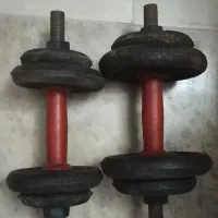 یک جفت دمبل مجموع ۱۲ کیلویی
